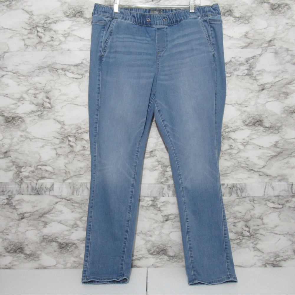 Torrid Boyfriend Pull on Denim Jeans Size 1R 1X 14-16